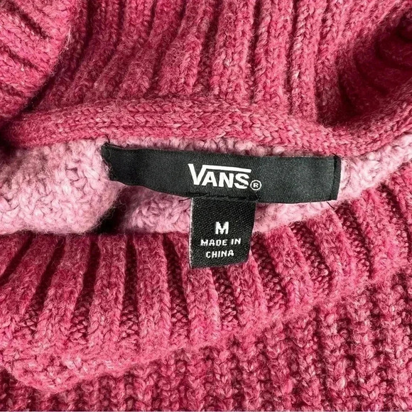 Van’s Women’s Pullover Sweater Jumper Comfortable Fit Size Medium Pink - Picture 8 of 12
